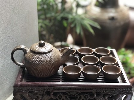 ấm pha trà khô
